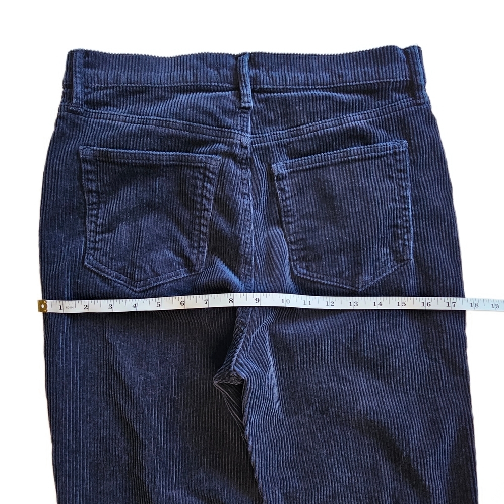 LOFT Women's Navy Syraight Corduroy Pants - Picture 11 of 12
